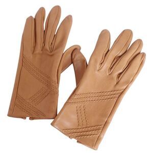Hermes Gloves Lamb Leather H Logo Women's France